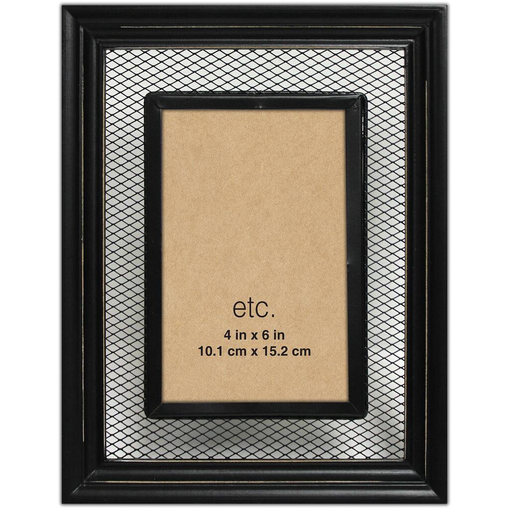For The Black Wire Mesh Frame 4 X 6 Etc By Studio Décor Img